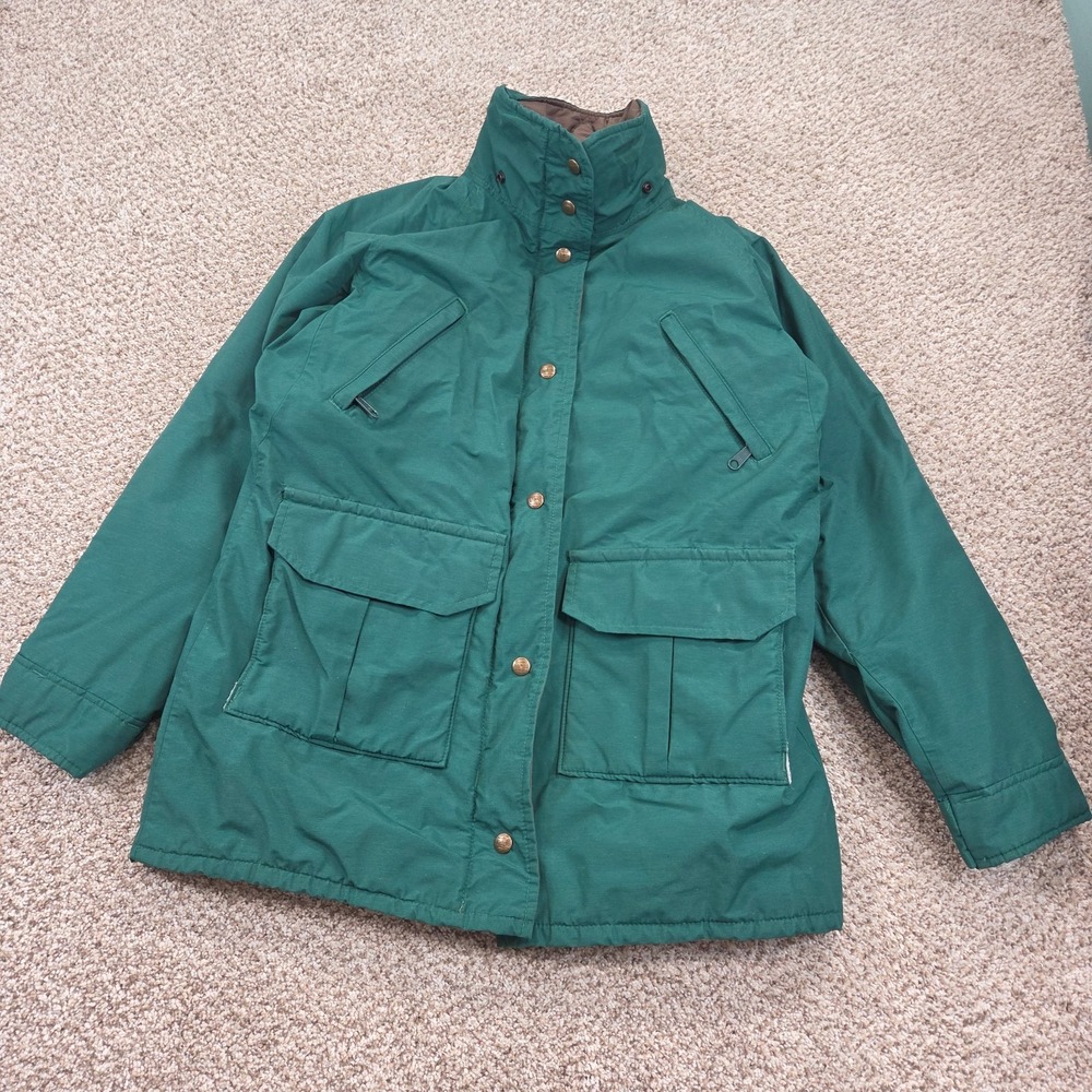 Vintage L.L. Bean Women's M Green Gore-Tex Maine Warden's Winter Parka Jacket